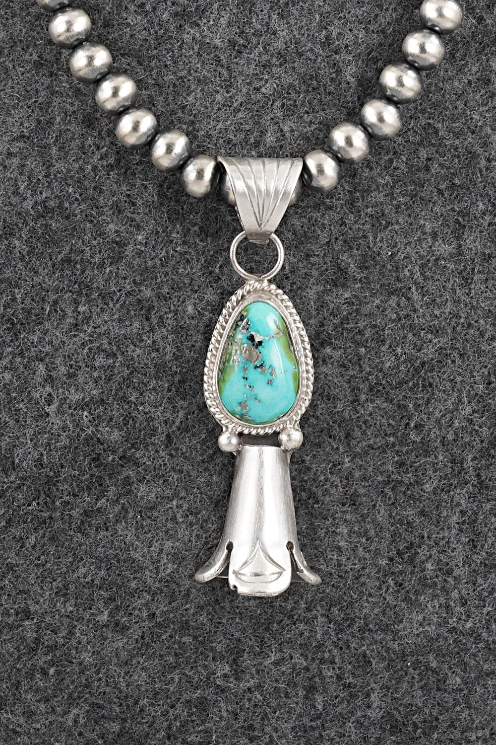 Turquoise & Sterling Silver Necklace - Samuel Yellowhair