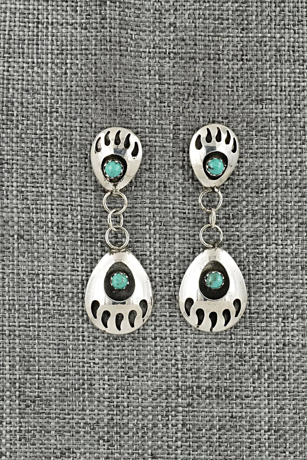 Turquoise & Sterling Silver Earrings - Sandra Parker
