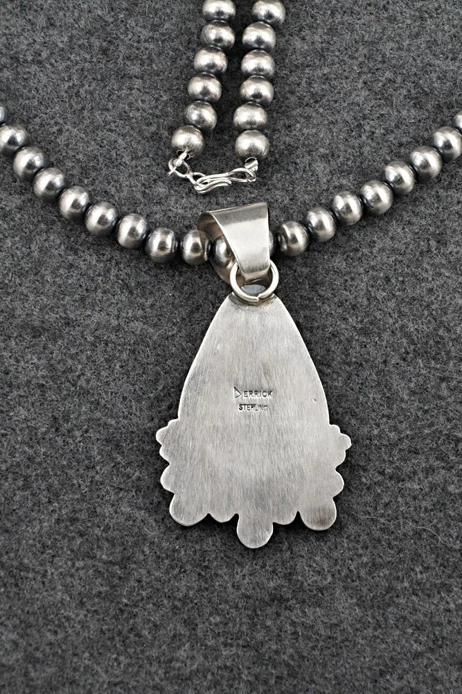 Spiny Oyster & Sterling Silver Necklace - Derrick Gordon