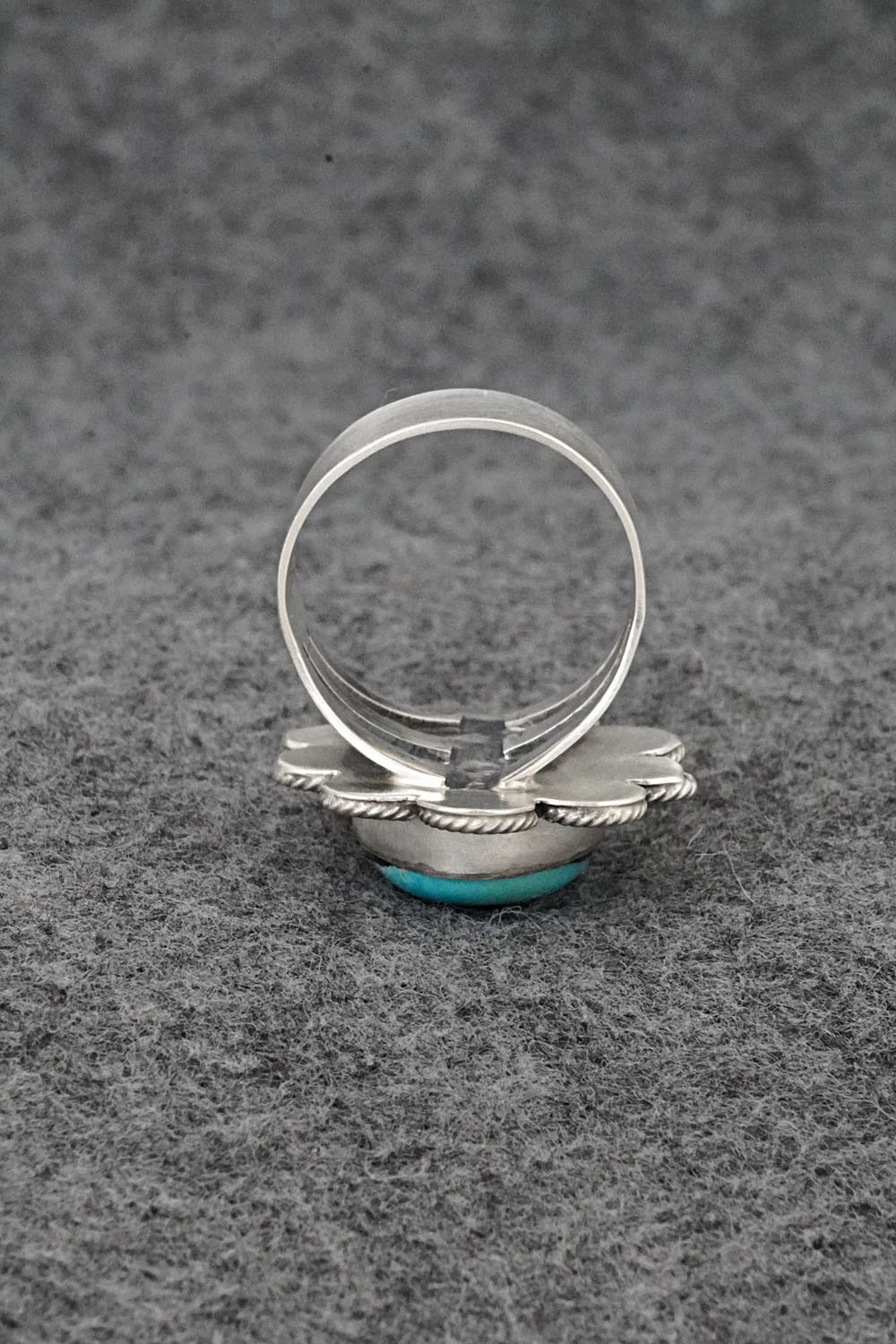 Turquoise & Sterling Silver Ring - Darrin Livingston - Size 9