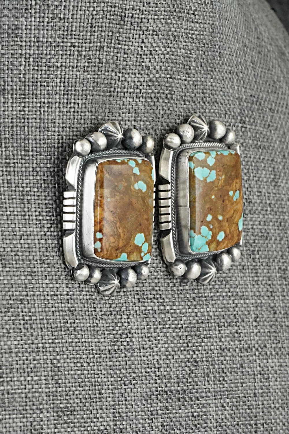 Turquoise & Sterling Silver Necklace and Earrings Set - Bob Becenti