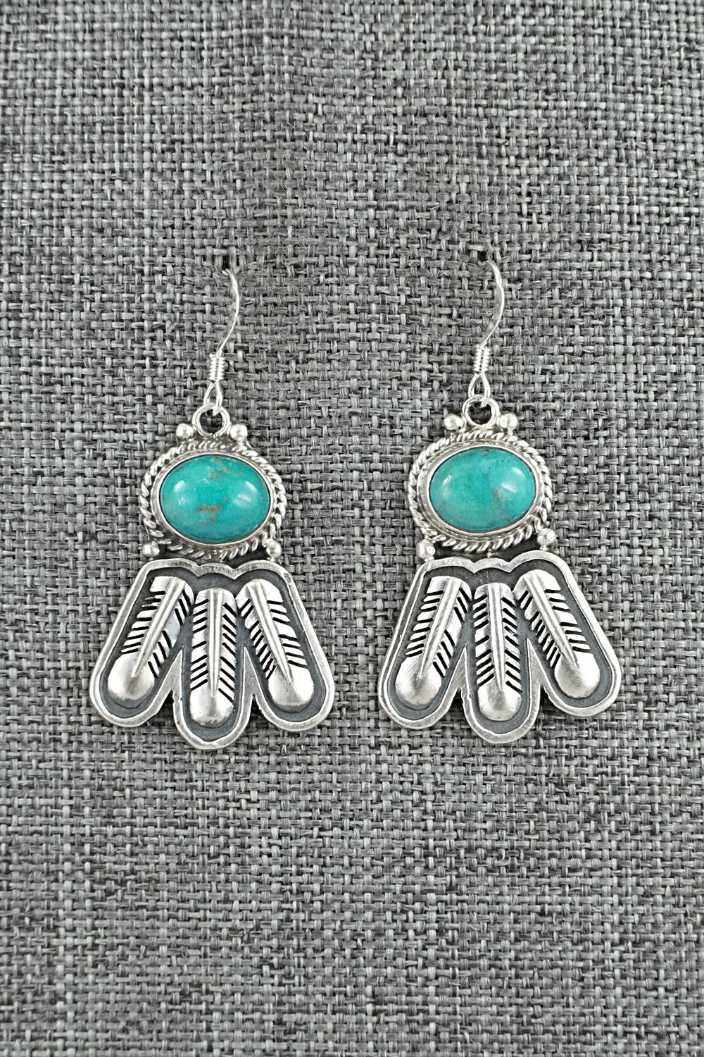 Turquoise & Sterling Silver Earrings - Sharon McCarthy