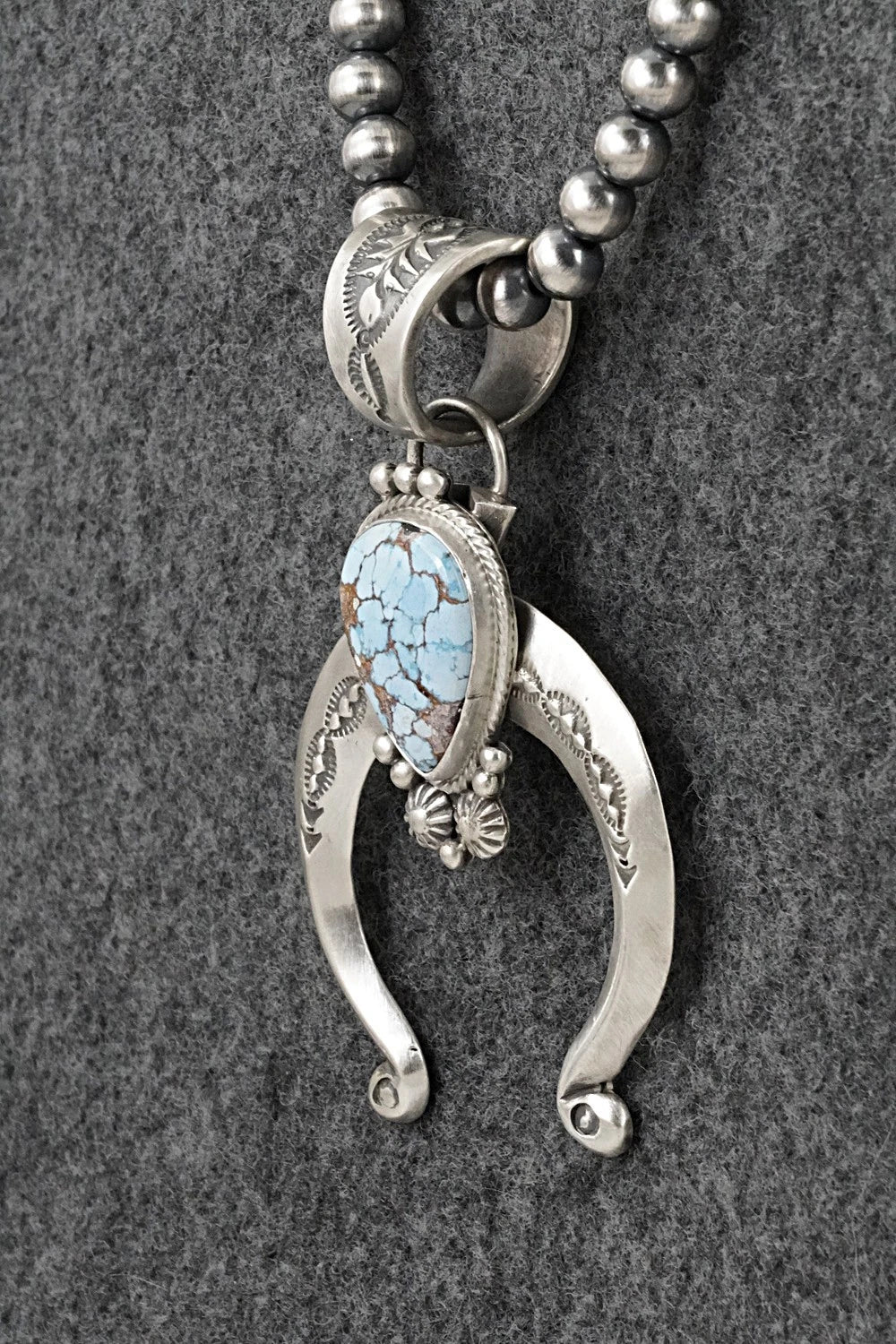 Turquoise & Sterling Silver Necklace - Samuel Yellowhair