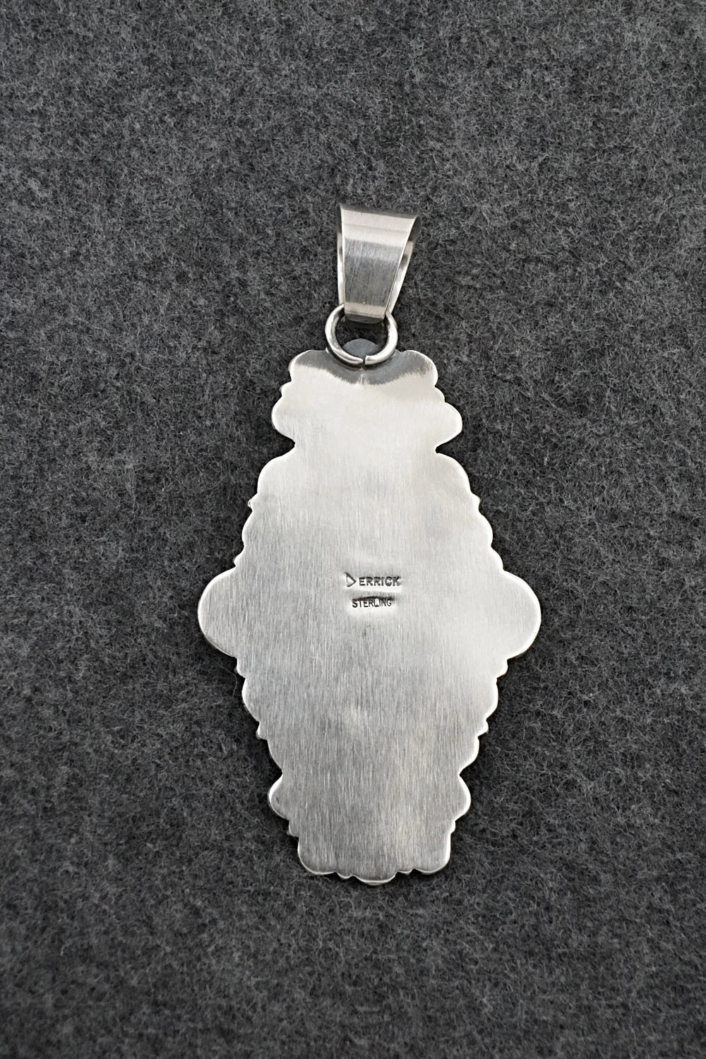 Turquoise and Sterling Silver Pendant - Derrick Gordon