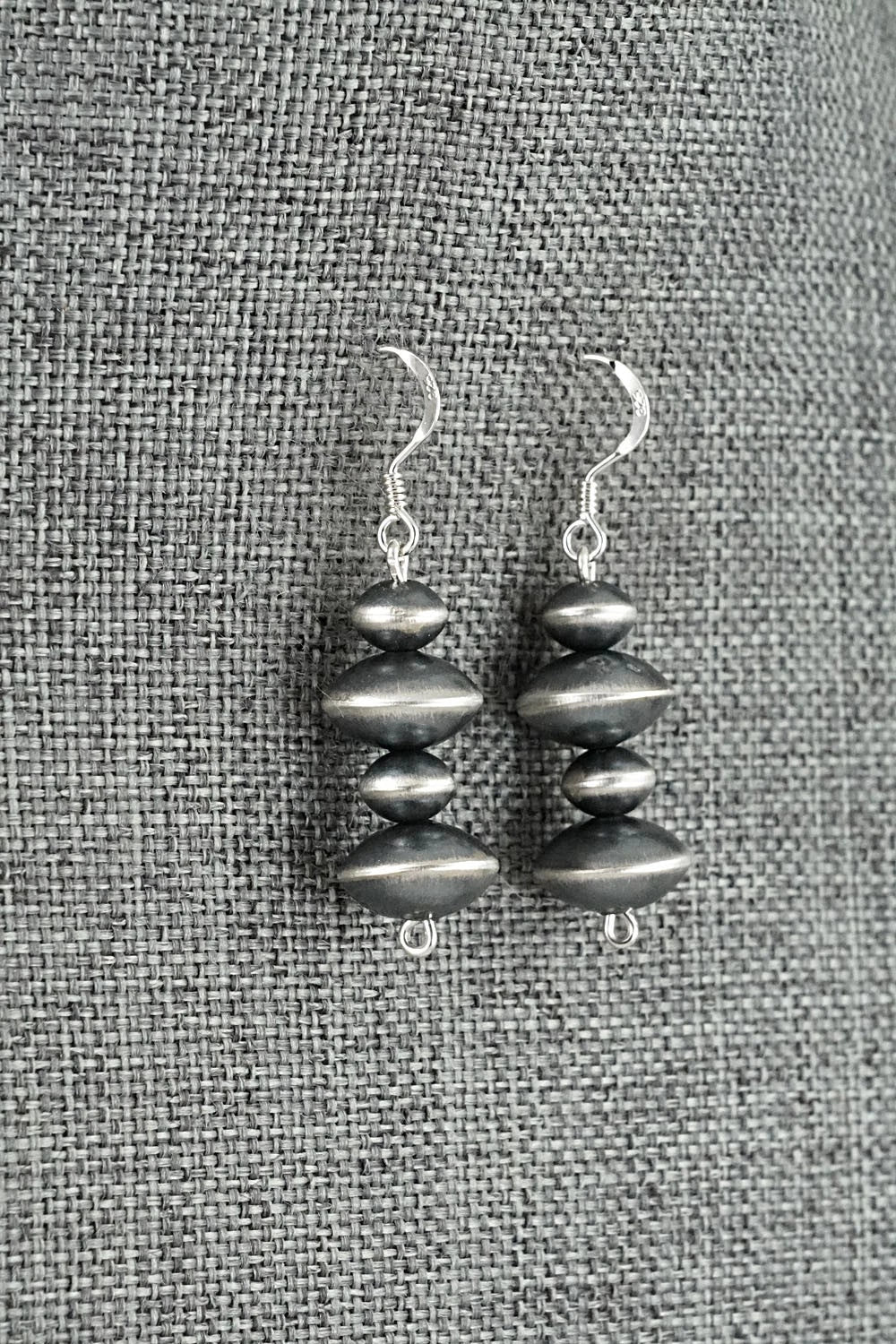 Sterling Silver Navajo Pearl Earrings - Preston Haley