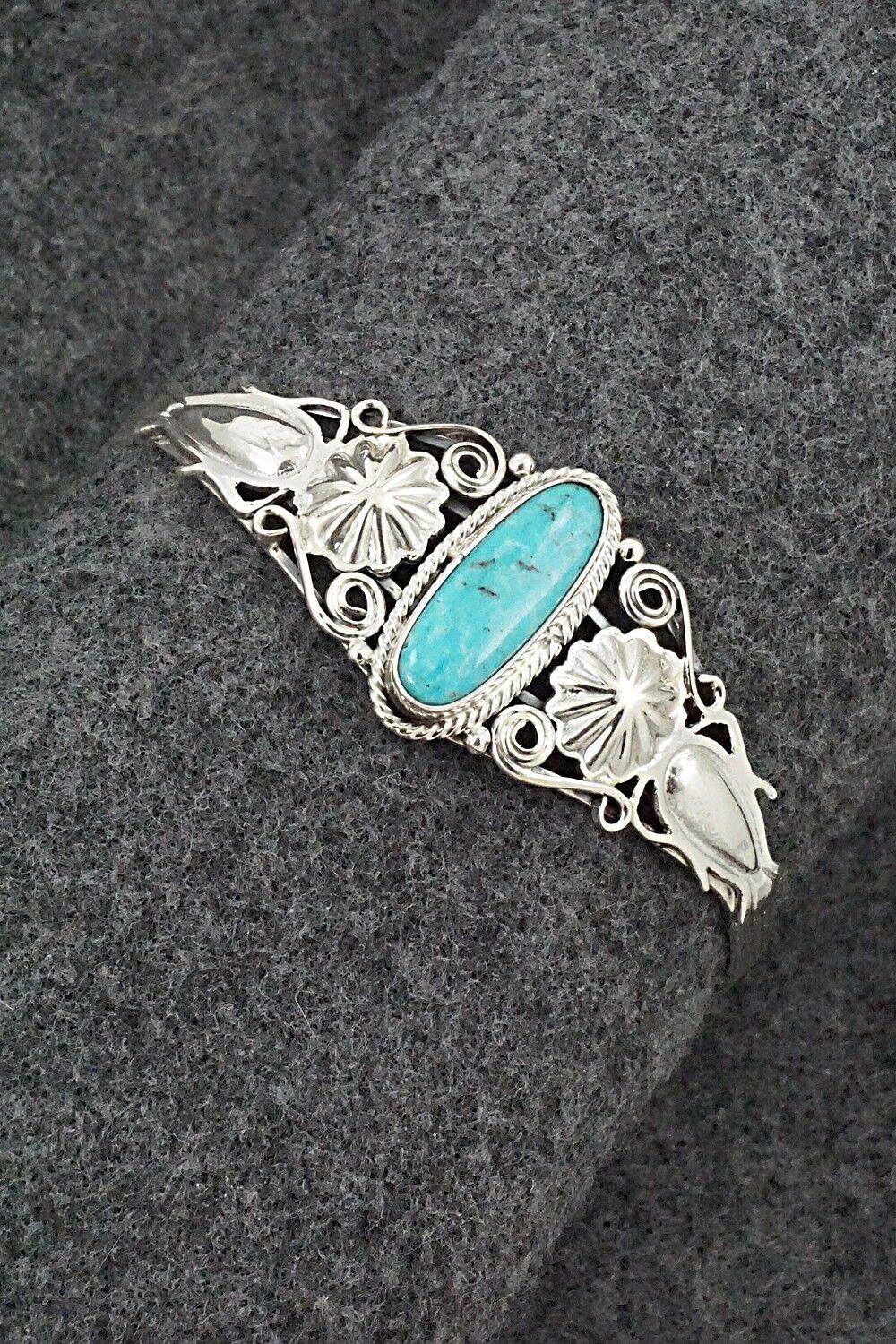 Turquoise and Sterling Silver Bracelet - Andrew Vandever