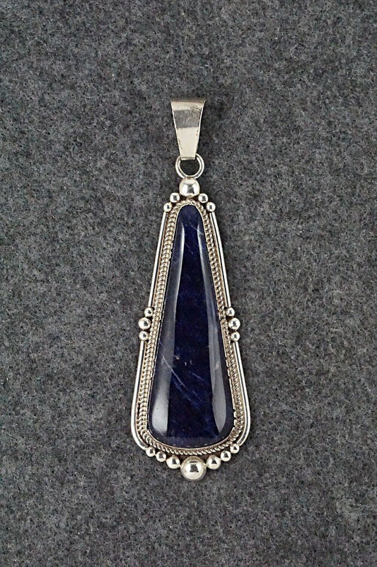 Sodalite and Sterling Silver Pendant - Oliver Smith