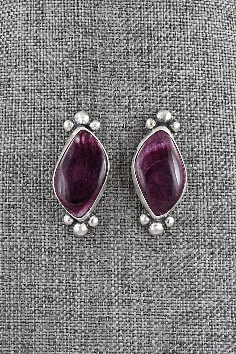 Spiny Oyster & Sterling Silver Necklace Set - Darrin Livingston
