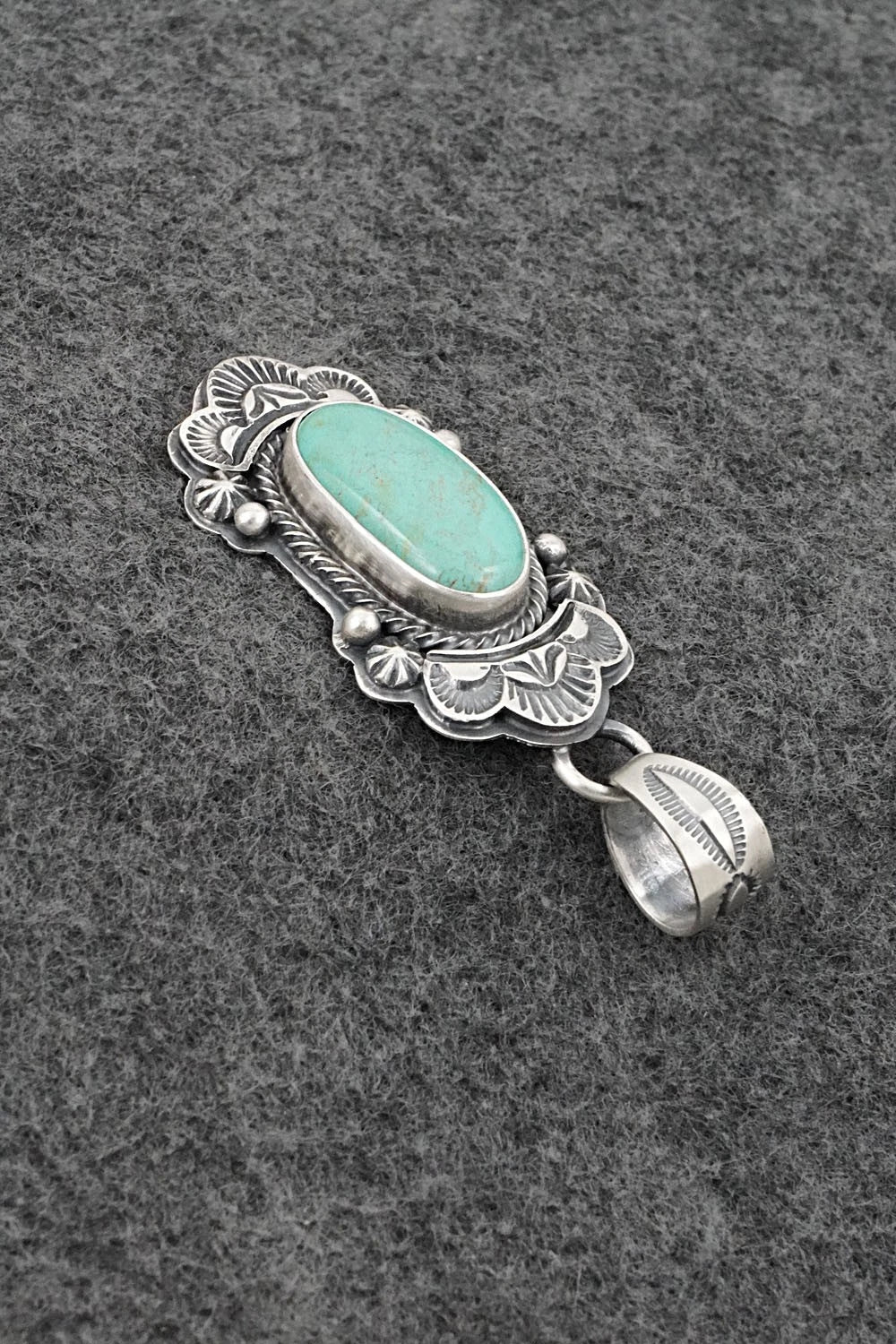 Turquoise & Sterling Silver Pendant - Randy Boyd