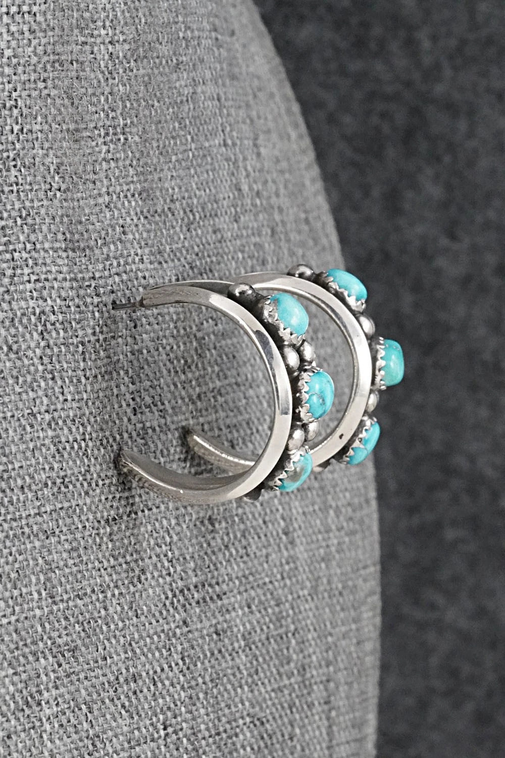 Turquoise & Sterling Silver Earrings - Paul Largo