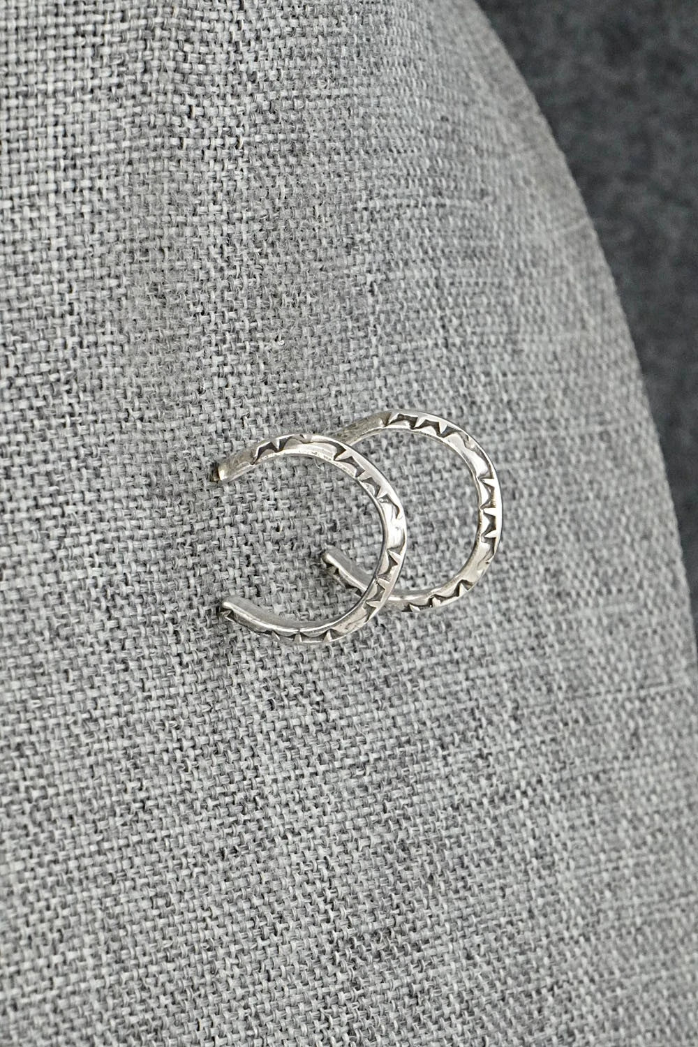 Sterling Silver Hoop Earrings - Elaine Tahe