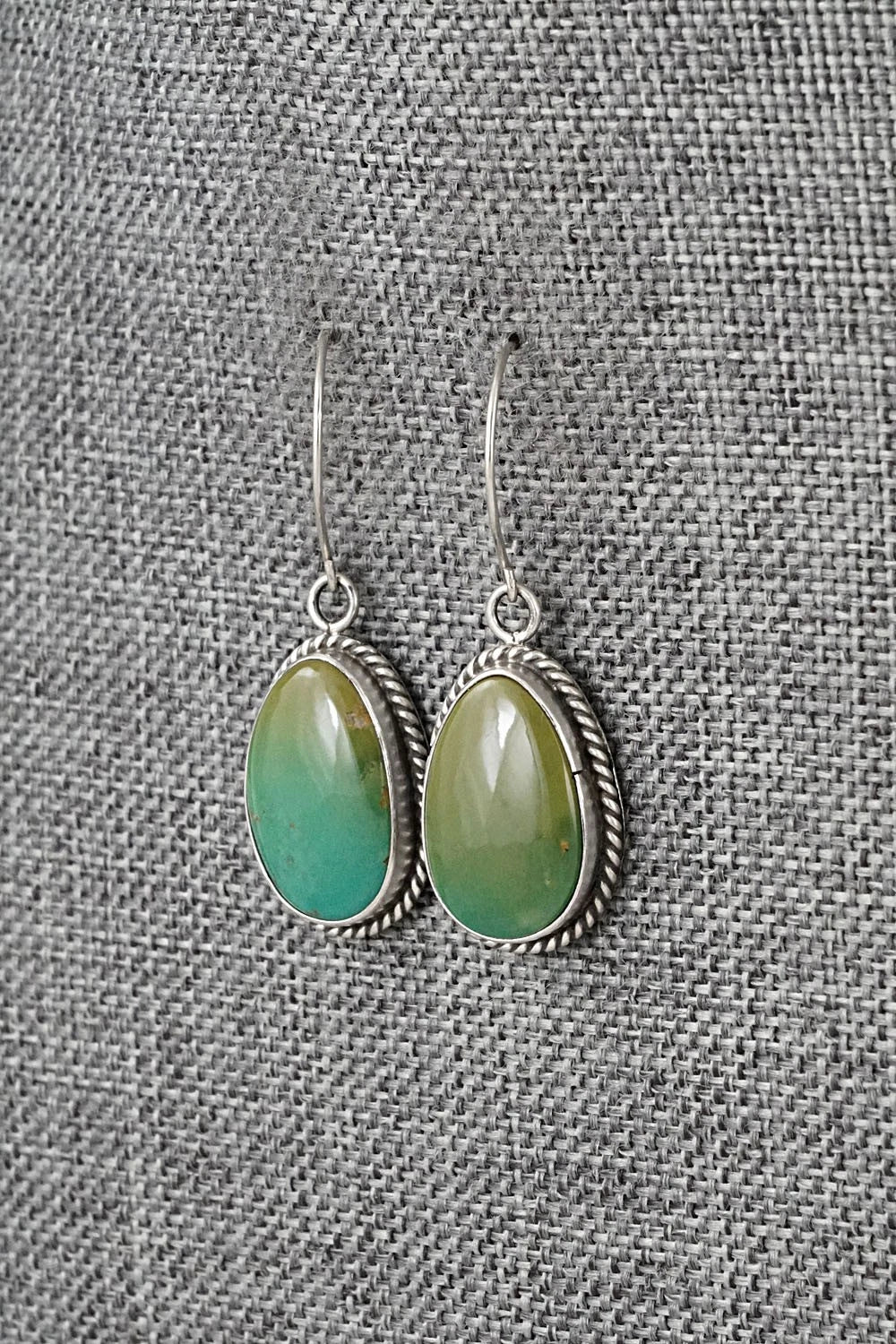 Turquoise & Sterling Silver Earrings - Rosemary Saunders