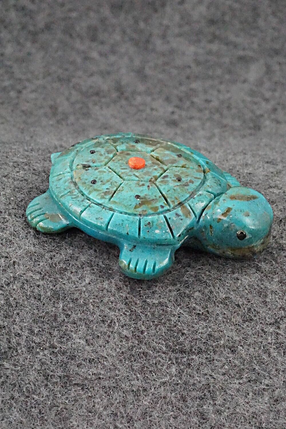 Turtle Zuni Fetish Carving - Reynold Lunasee