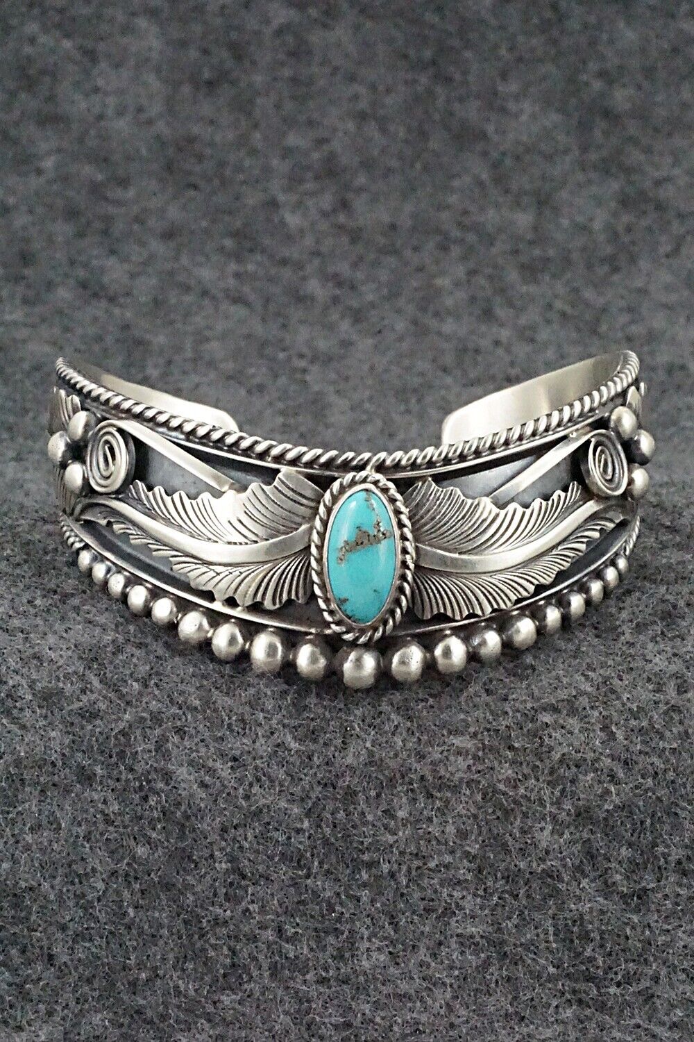 Turquoise & Sterling Silver Bracelet - Tom Lewis
