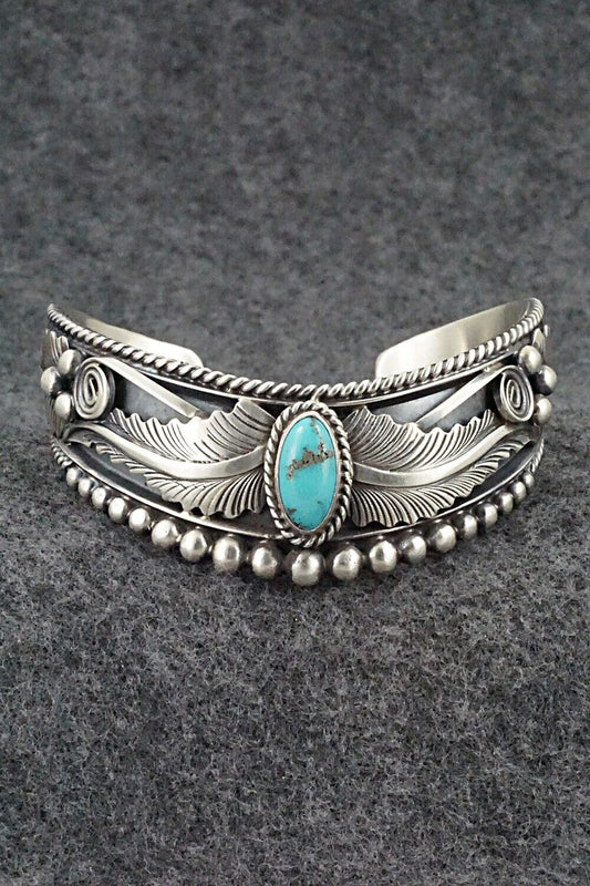 Turquoise & Sterling Silver Bracelet - Tom Lewis