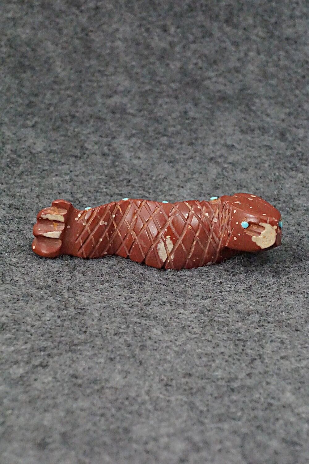 Snake Zuni Fetish Carving - Gilbert Lonjose