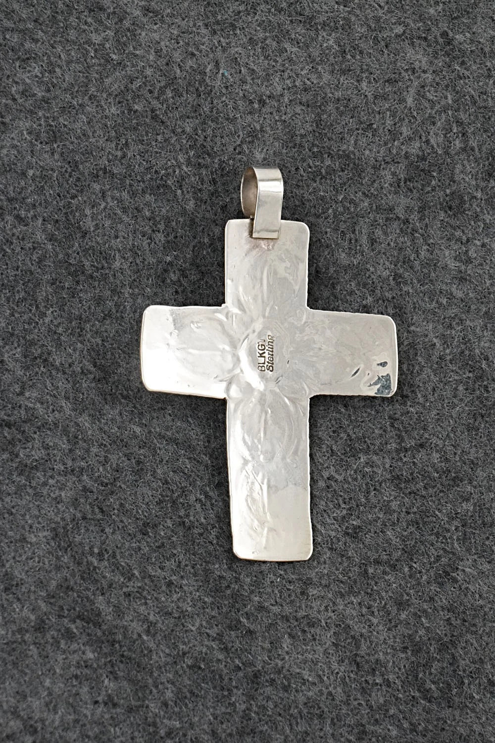 Turquoise & Sterling Silver Pendant - Arnold Blackgoat