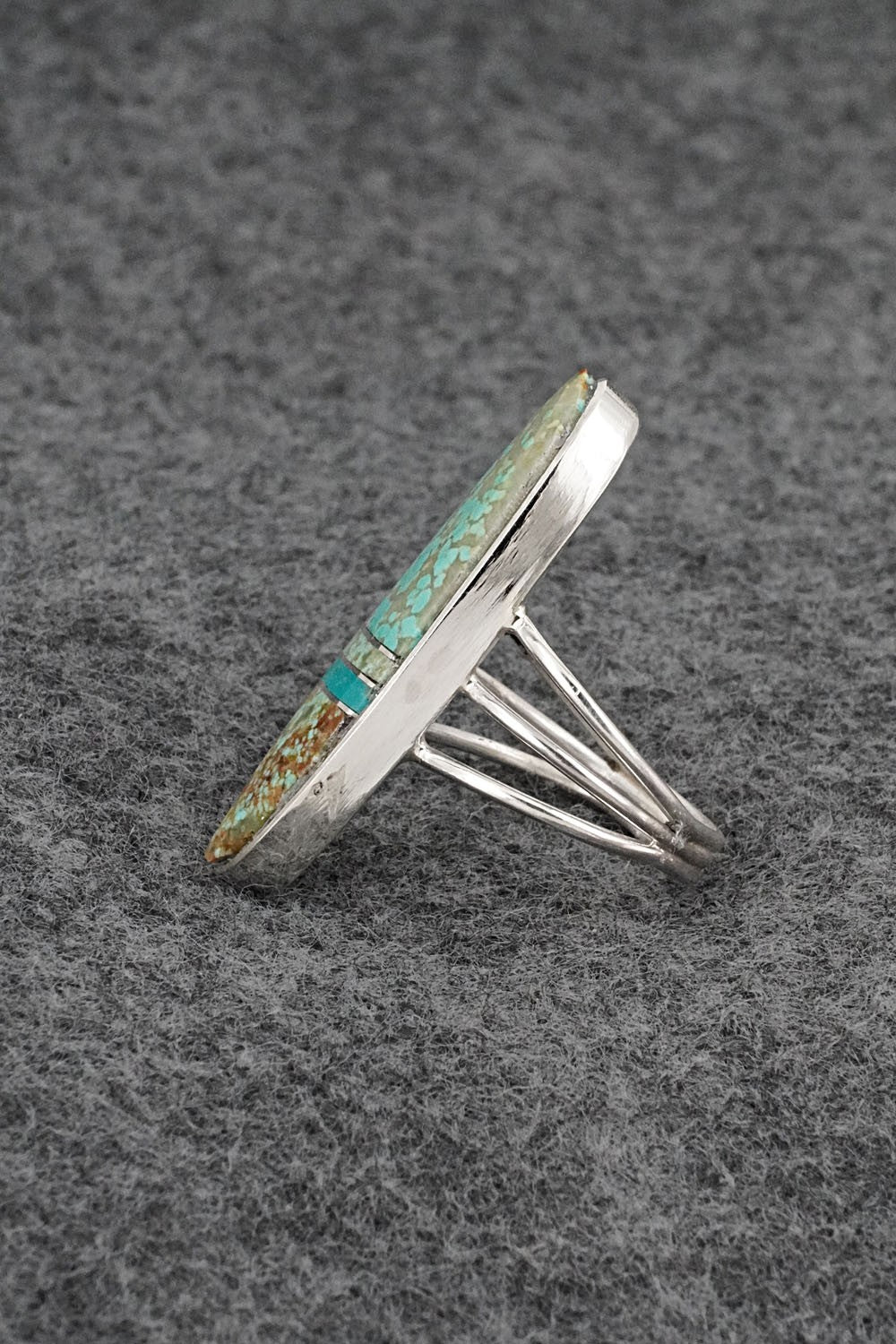 Turquoise & Sterling Silver Ring - Harold Smith - Size 7