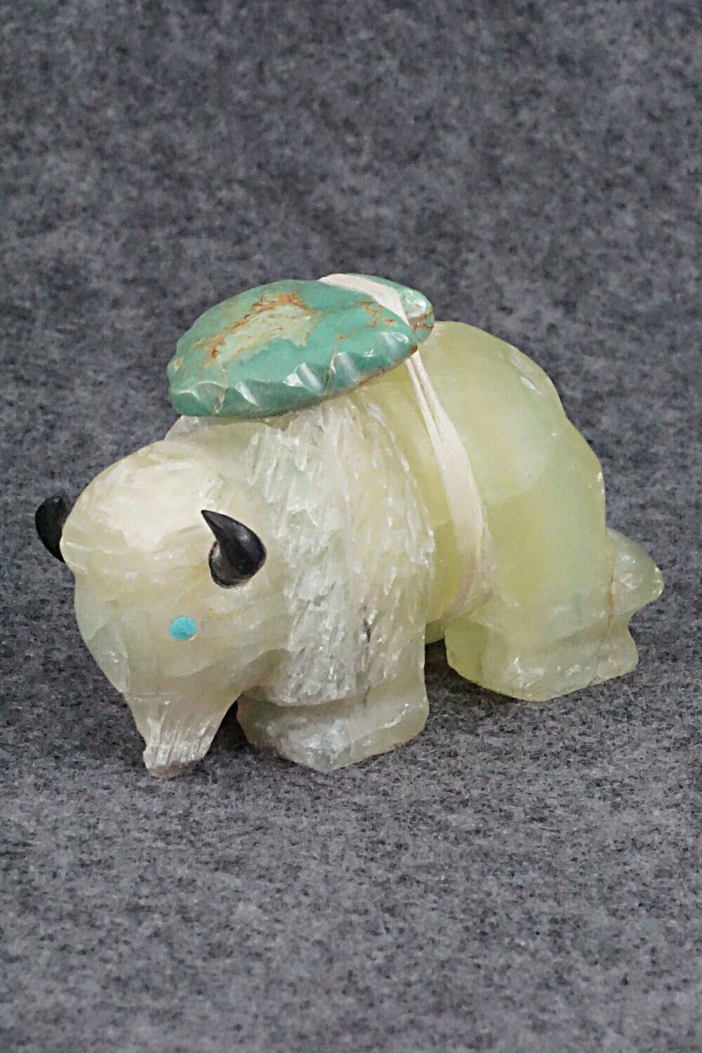 Buffalo Zuni Fetish Carving - Sullivan Shebola