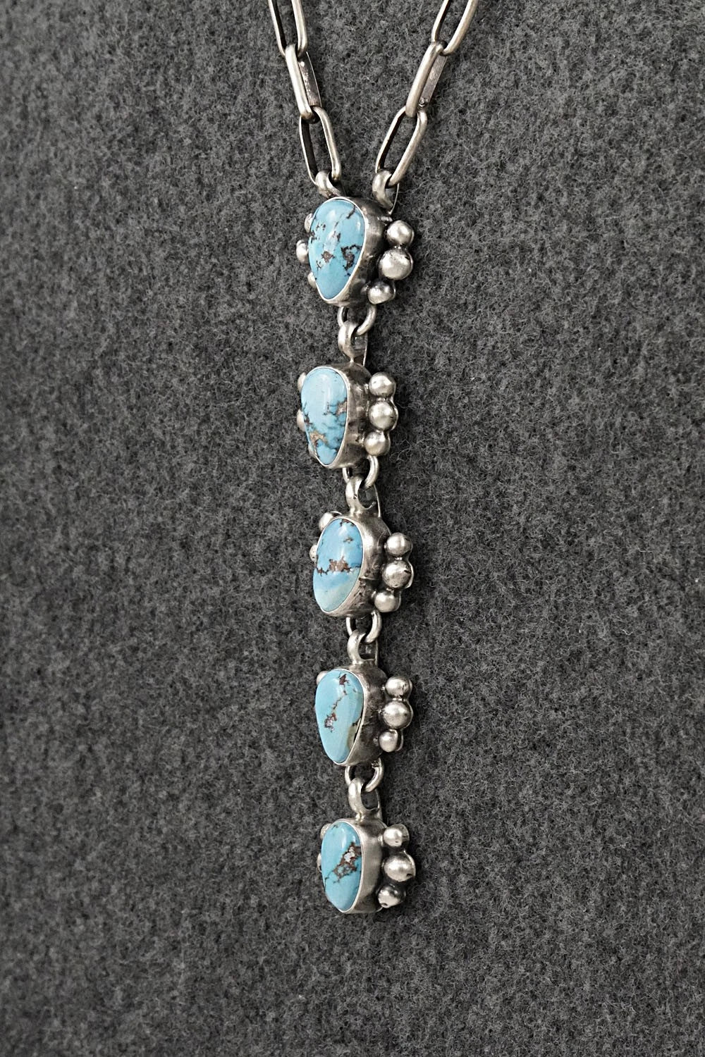 Turquoise & Sterling Silver Necklace - Bobby Johnson