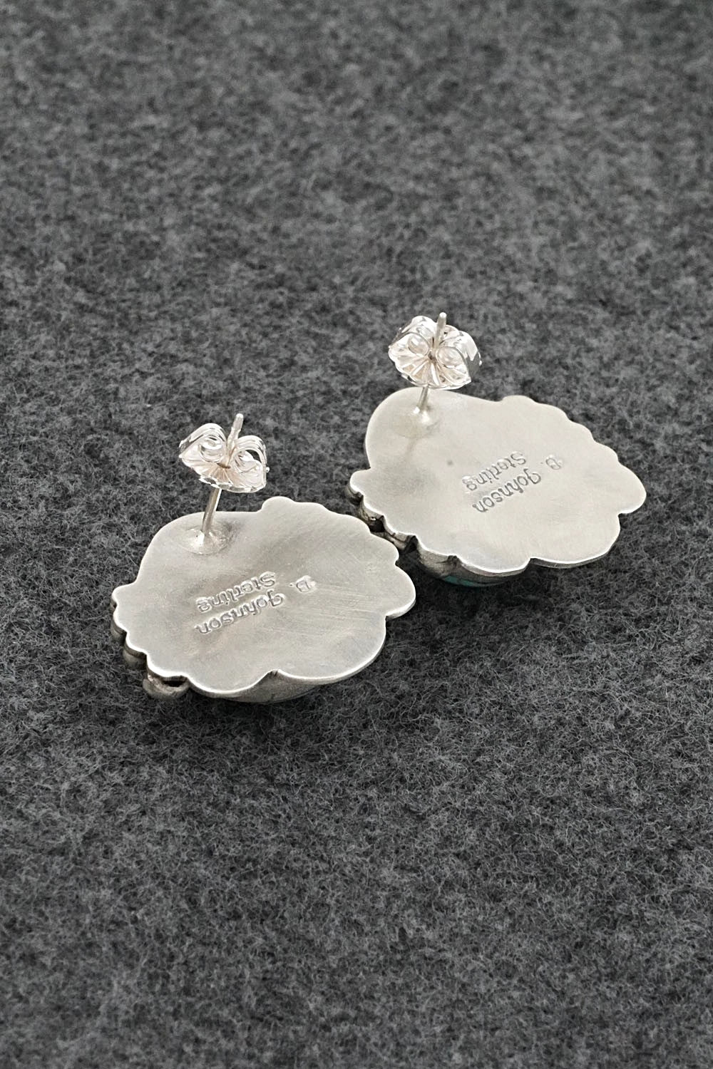 Turquoise & Sterling Silver Earrings - Bobby Johnson