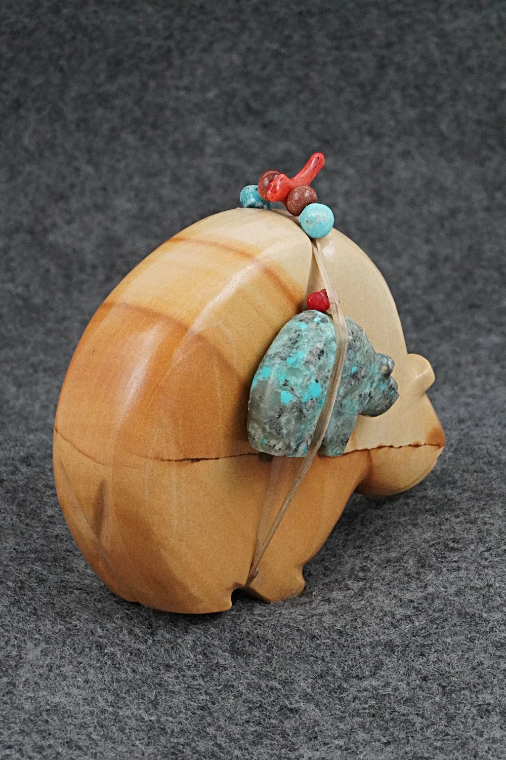 Bear with Cub Zuni Fetish Carving - Paulette & Farlan Quam