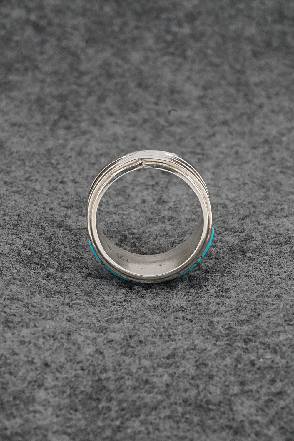 Turquoise & Sterling Silver Ring - Wilbert Muskett Jr. - Size 7.5