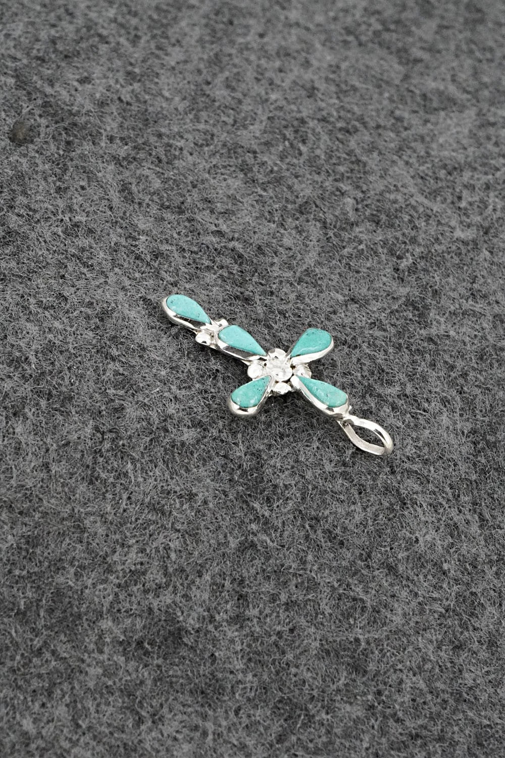 Turquoise & Sterling Silver Pendant - Bryce Vacit