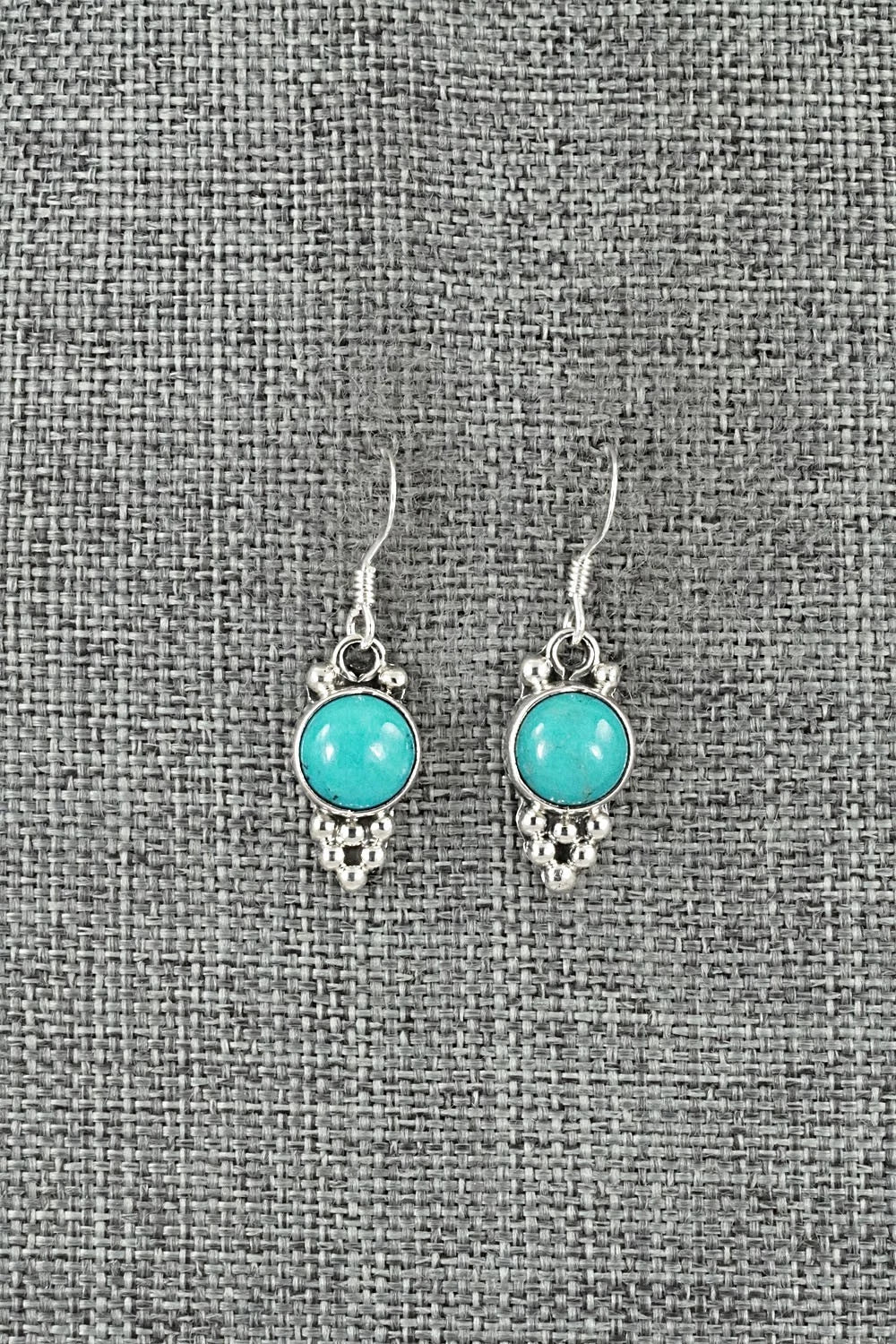 Turquoise & Sterling Silver Earrings - Isabell Yazzie