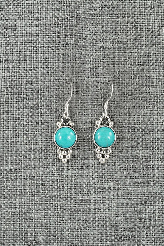 Turquoise & Sterling Silver Earrings - Isabell Yazzie