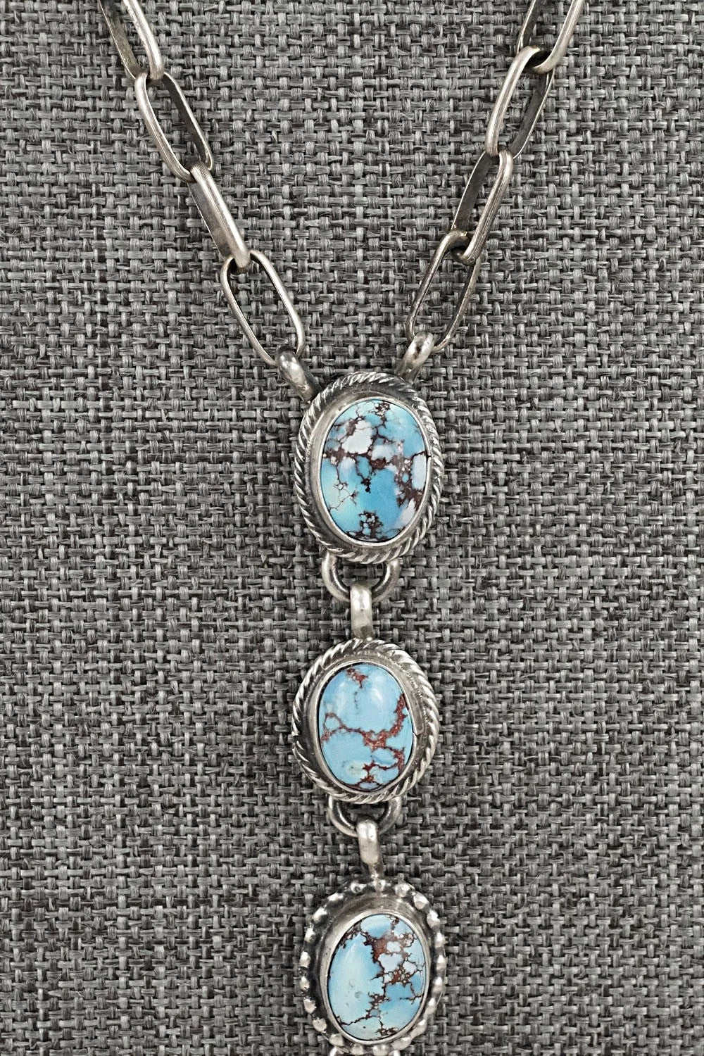 Turquoise & Sterling Silver Necklace - Bobby Johnson