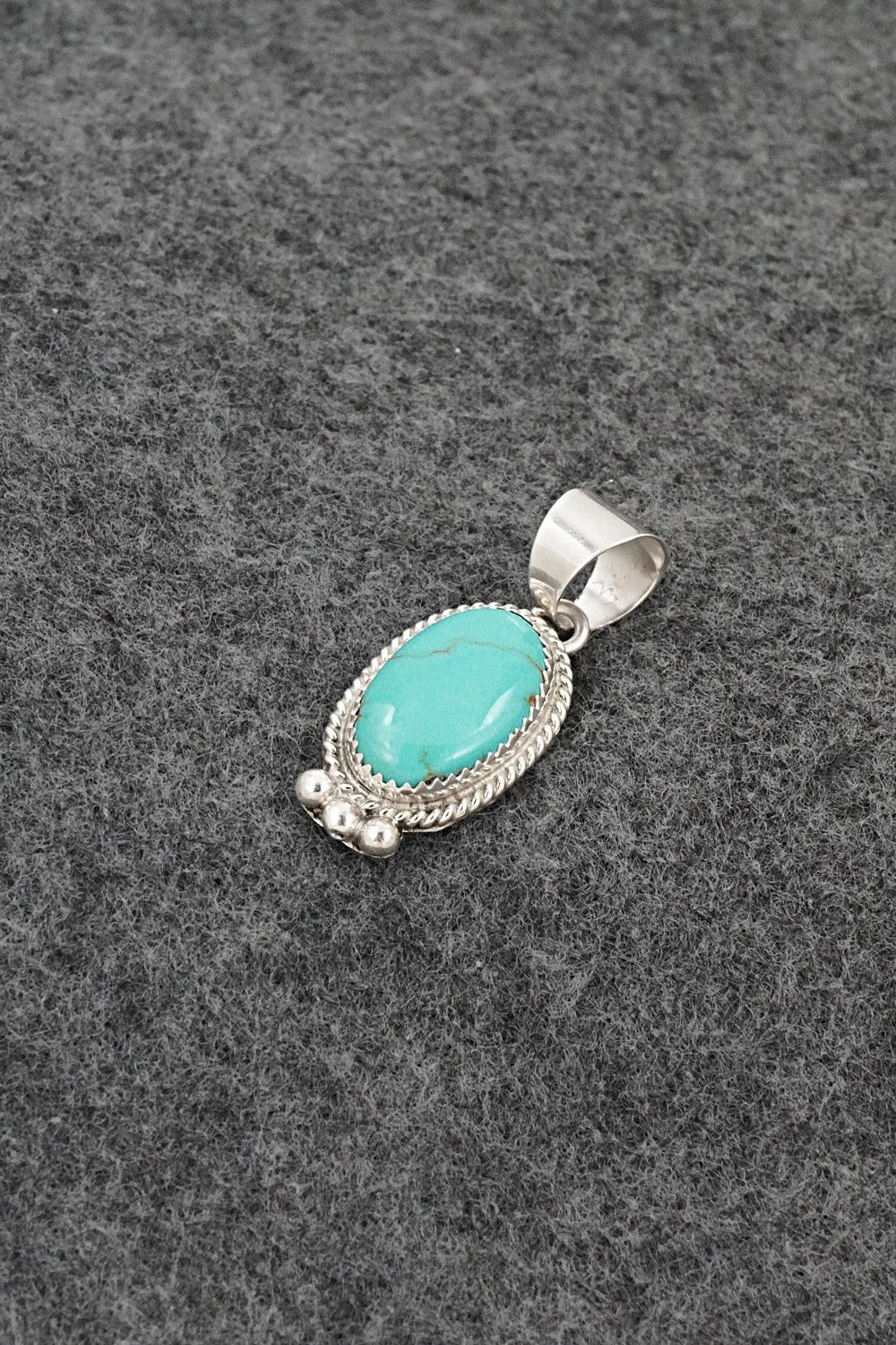 Turquoise & Sterling Silver Pendant - Byron Begay