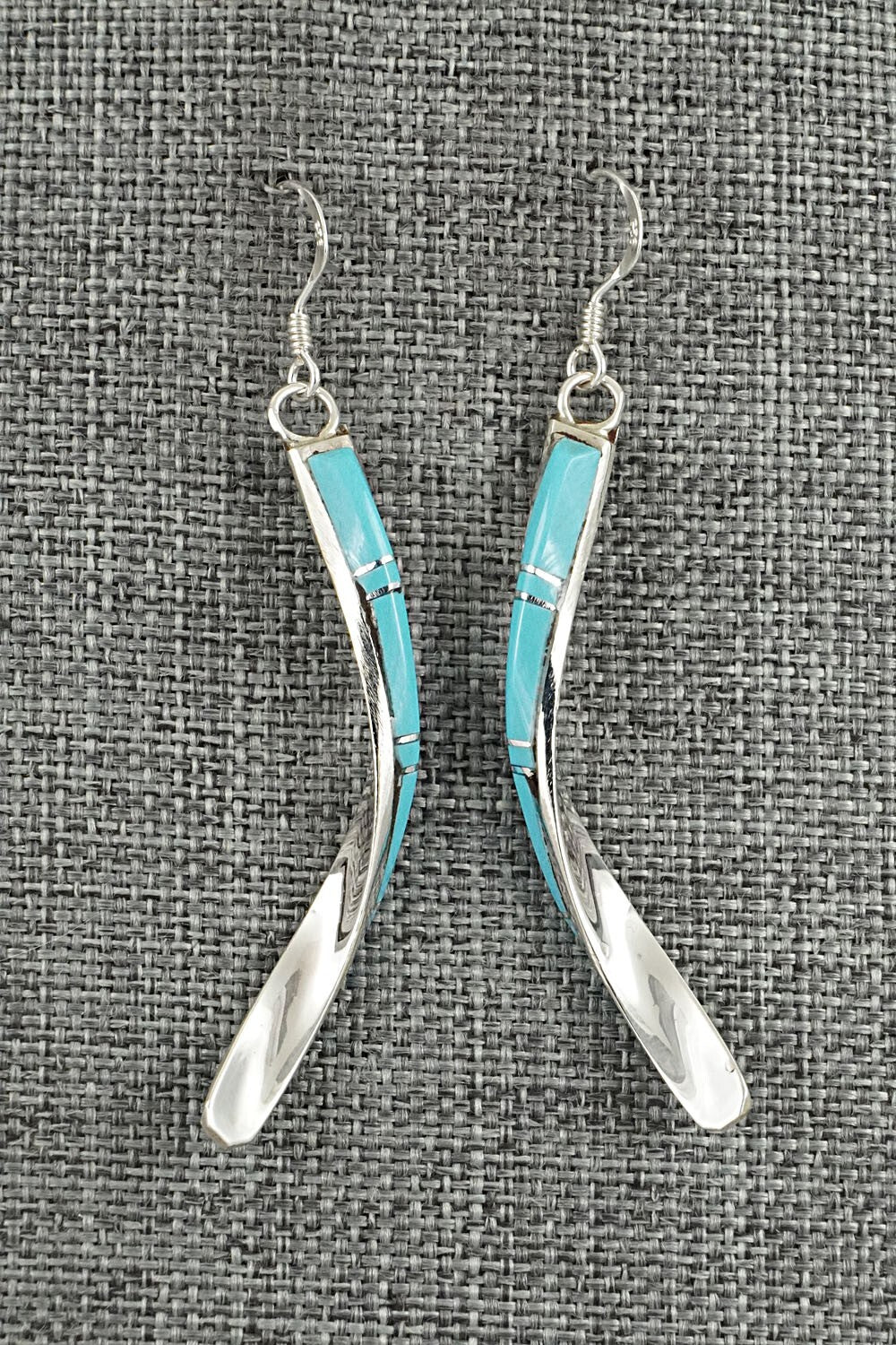 Turquoise & Sterling Silver Earrings - Terrance Panteah