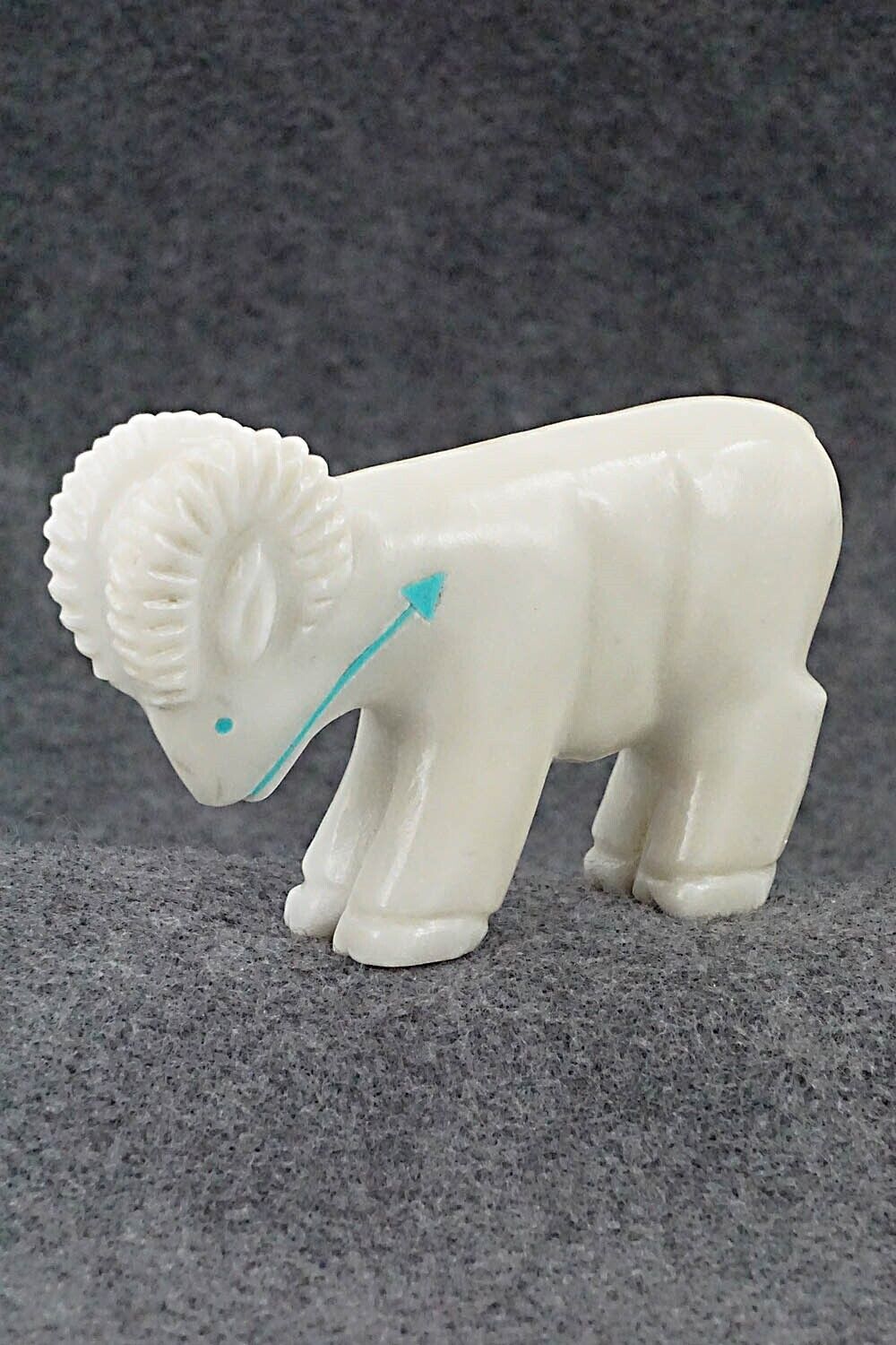 Ram Zuni Fetish Carving - Andres Quandelacy