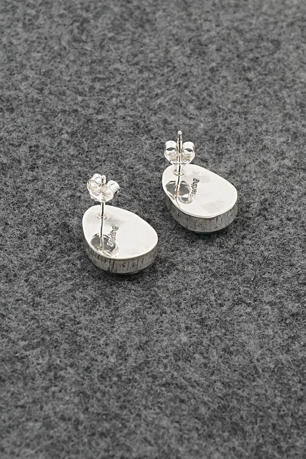 Turquoise & Sterling Silver Earrings - Rosemary Saunders