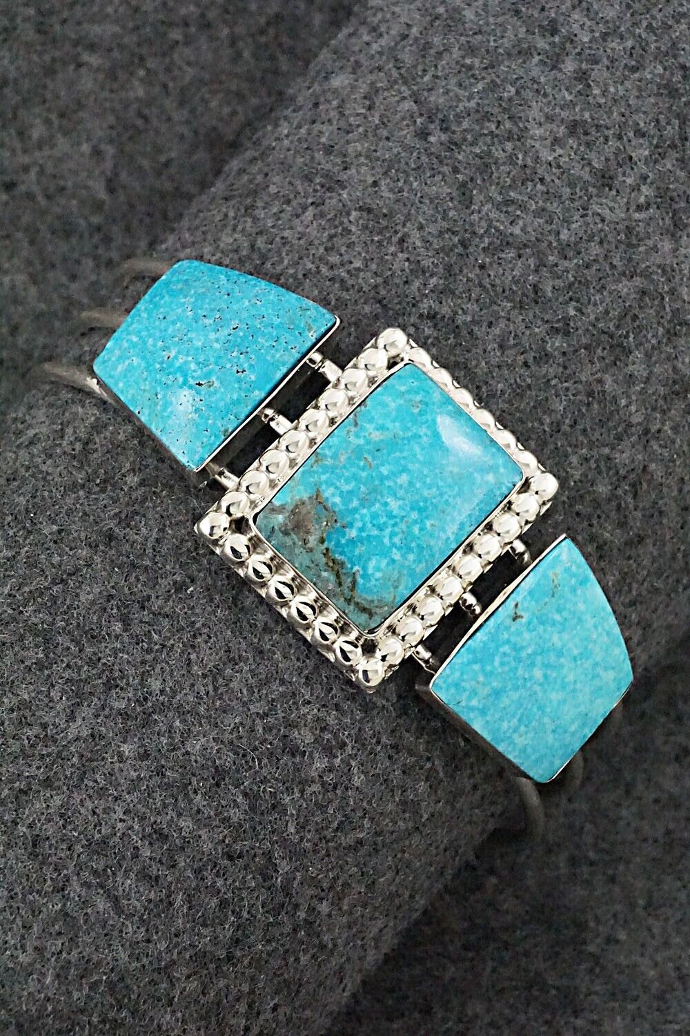 Turquoise & Sterling Silver Bracelet - Irvin Tsosie