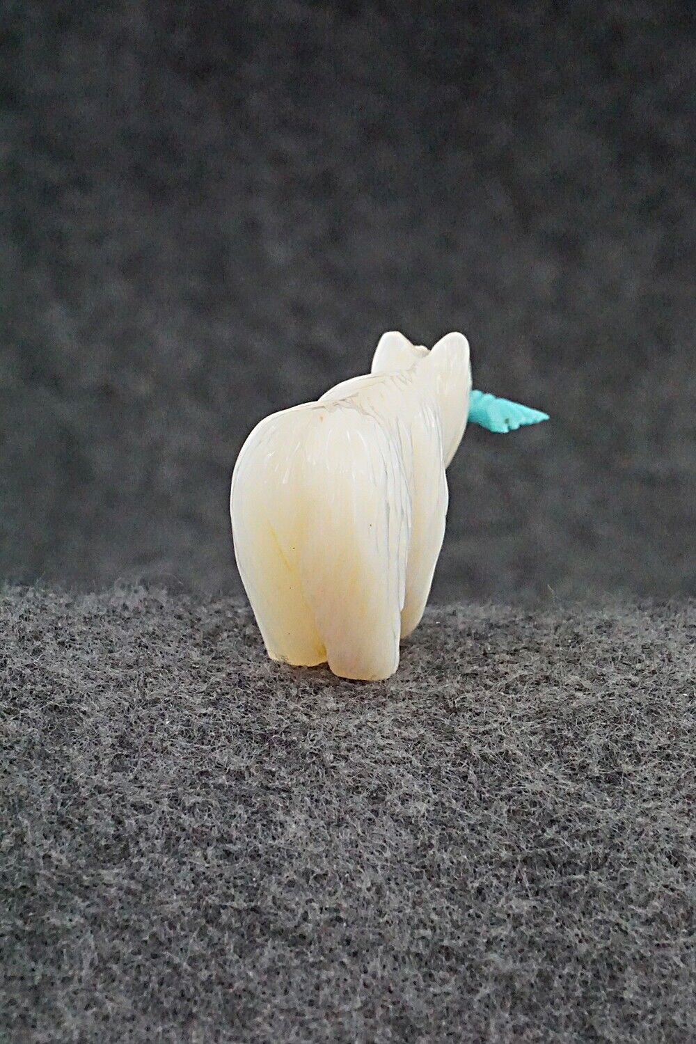 Bear with Fish Zuni Fetish Carving - Andres Quandelacy