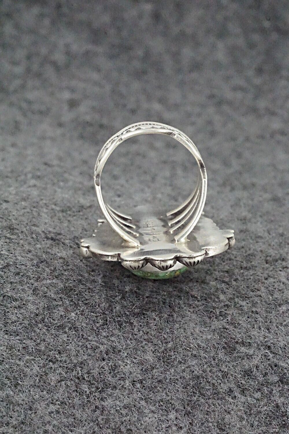 Turquoise & Sterling Silver Ring - Tom Lewis - Size 7.25