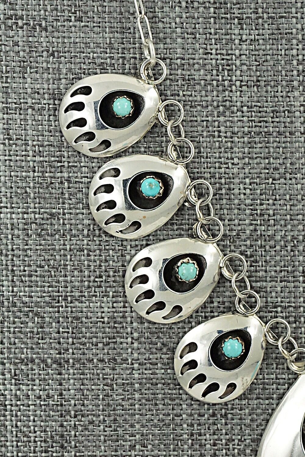 Turquoise & Sterling Silver Necklace - Leroy Parker