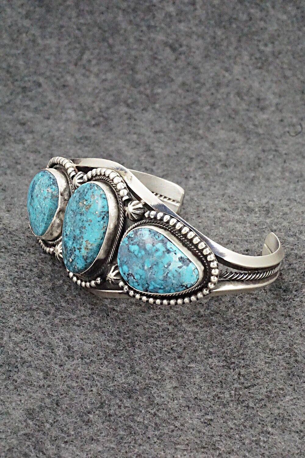 Turquoise & Sterling Silver Bracelet - Bobby Johnson