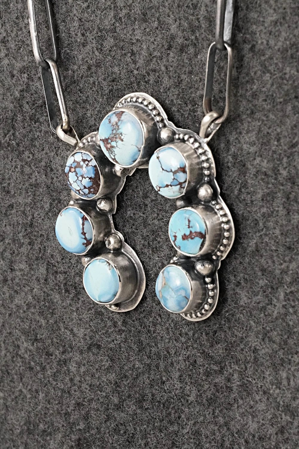 Turquoise & Sterling Silver Necklace - Darrin Livingston