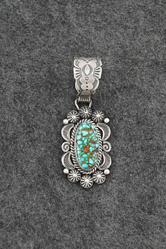 Turquoise & Sterling Silver Pendant - Rosita Calladitto
