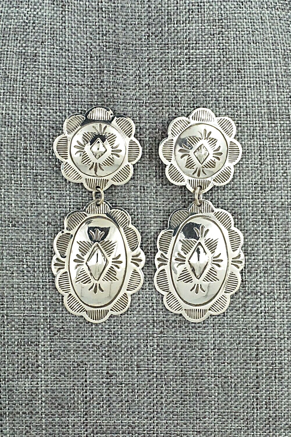 Sterling Silver Earrings - Bertha Begay