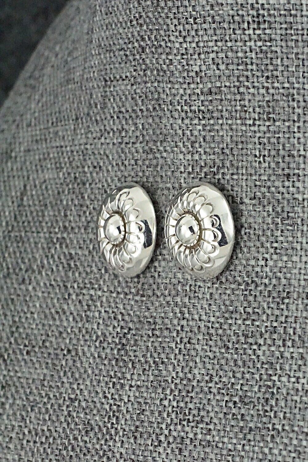 Sterling Silver Earrings - Marie Yazzie