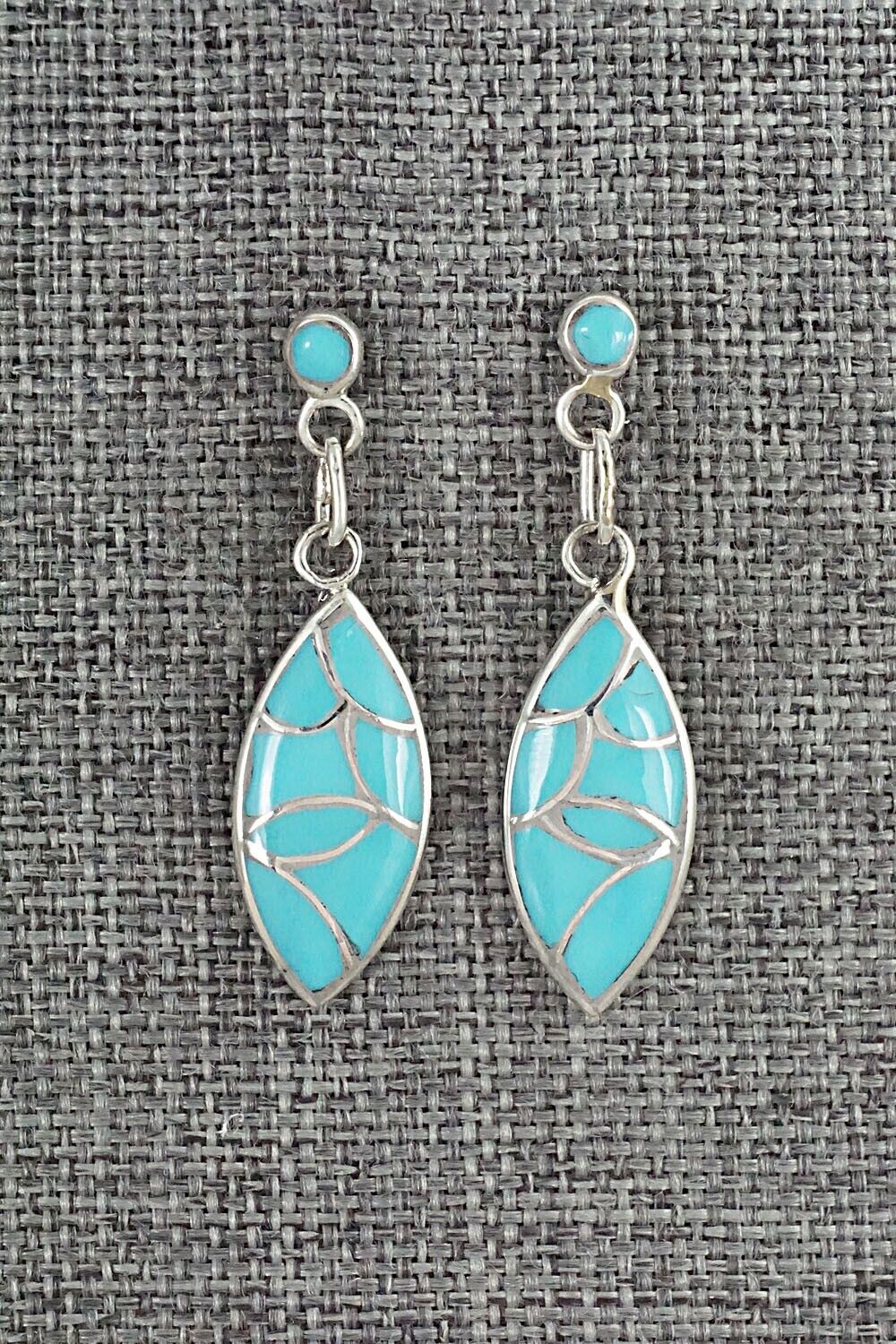 Turquoise & Sterling Silver Earrings - Orena Leekya