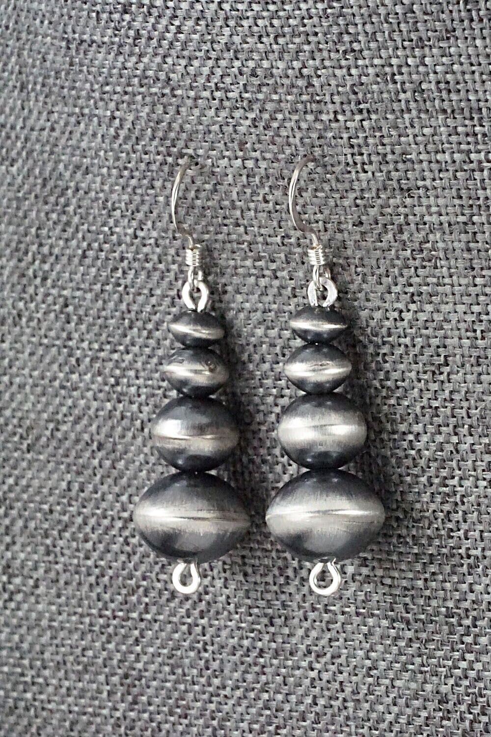Sterling Silver Navajo Pearl Earrings - Preston Haley