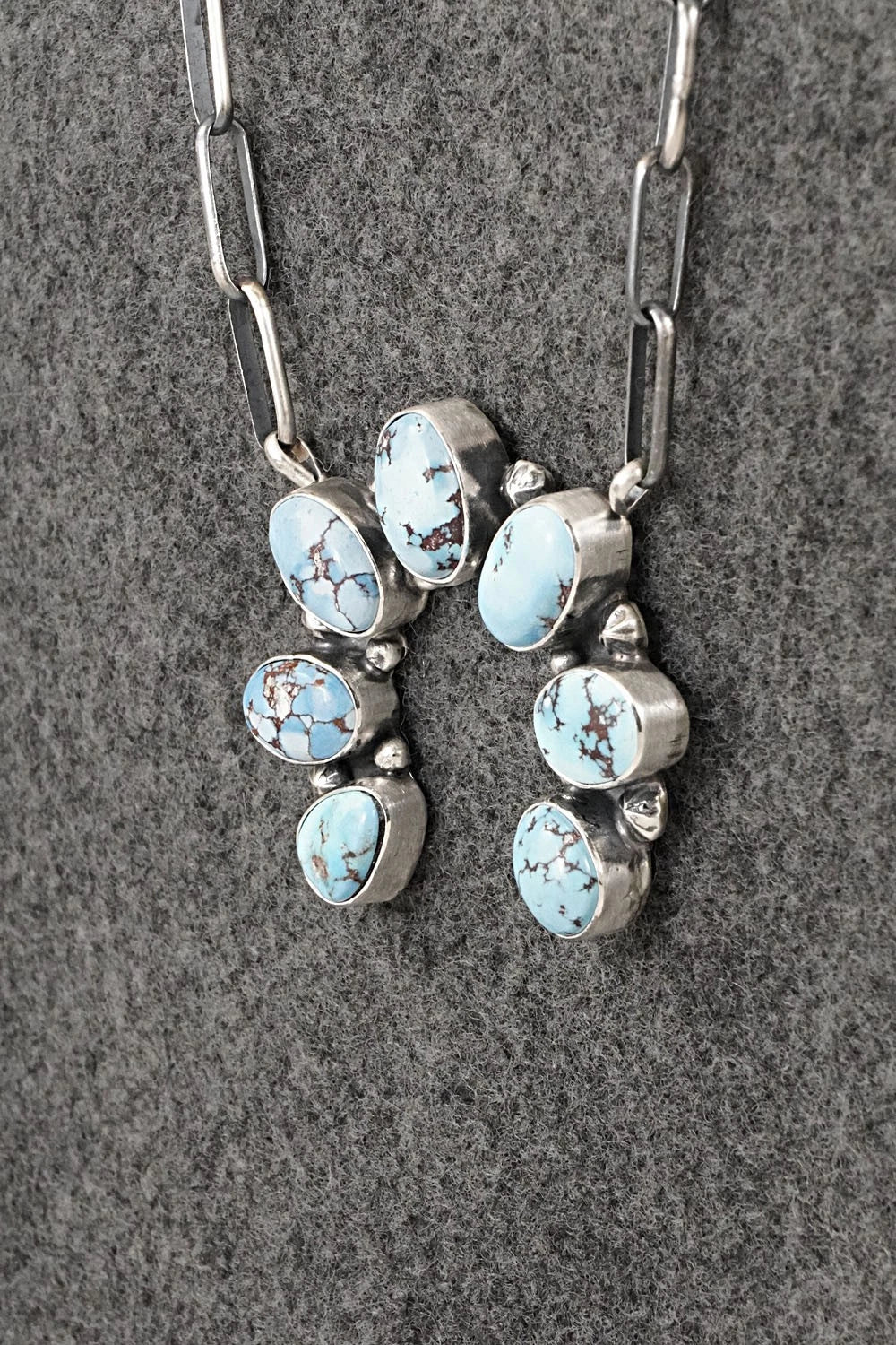 Turquoise & Sterling Silver Necklace - Darrin Livingston
