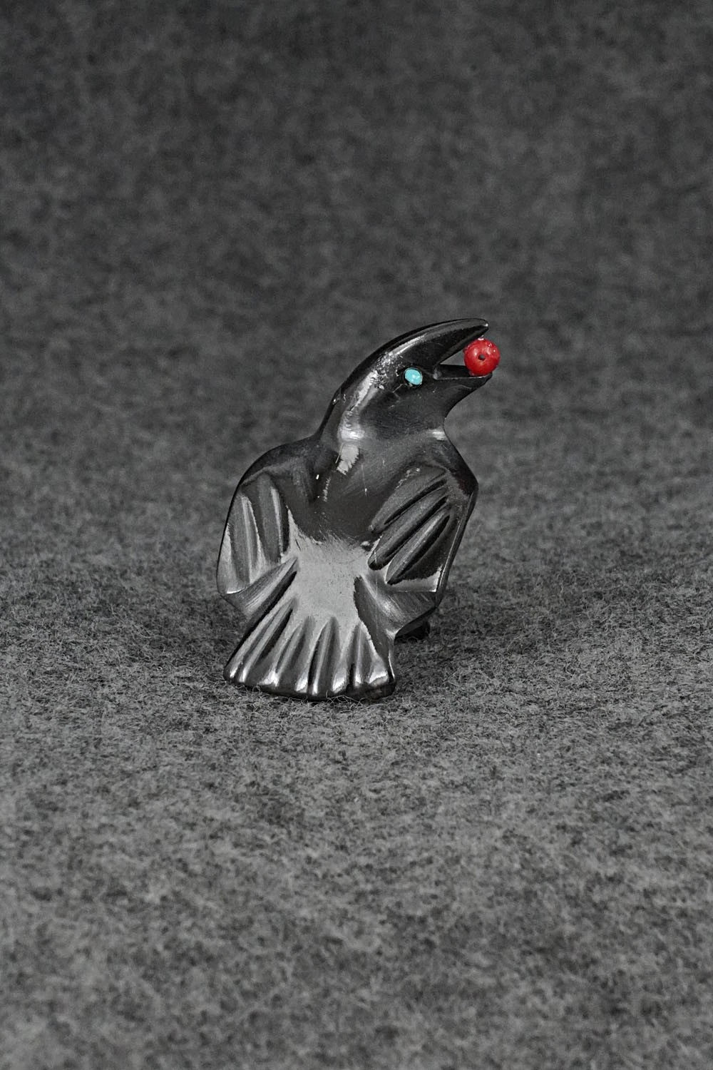 Crow Zuni Fetish Carving - Calvert Bowannie