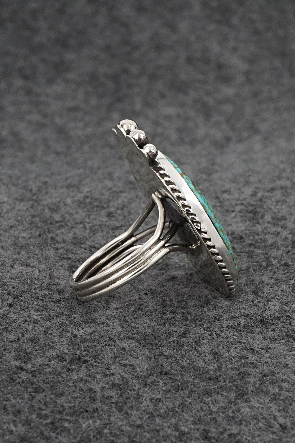 Turquoise & Sterling Silver Ring - Rena Begay - Size 8
