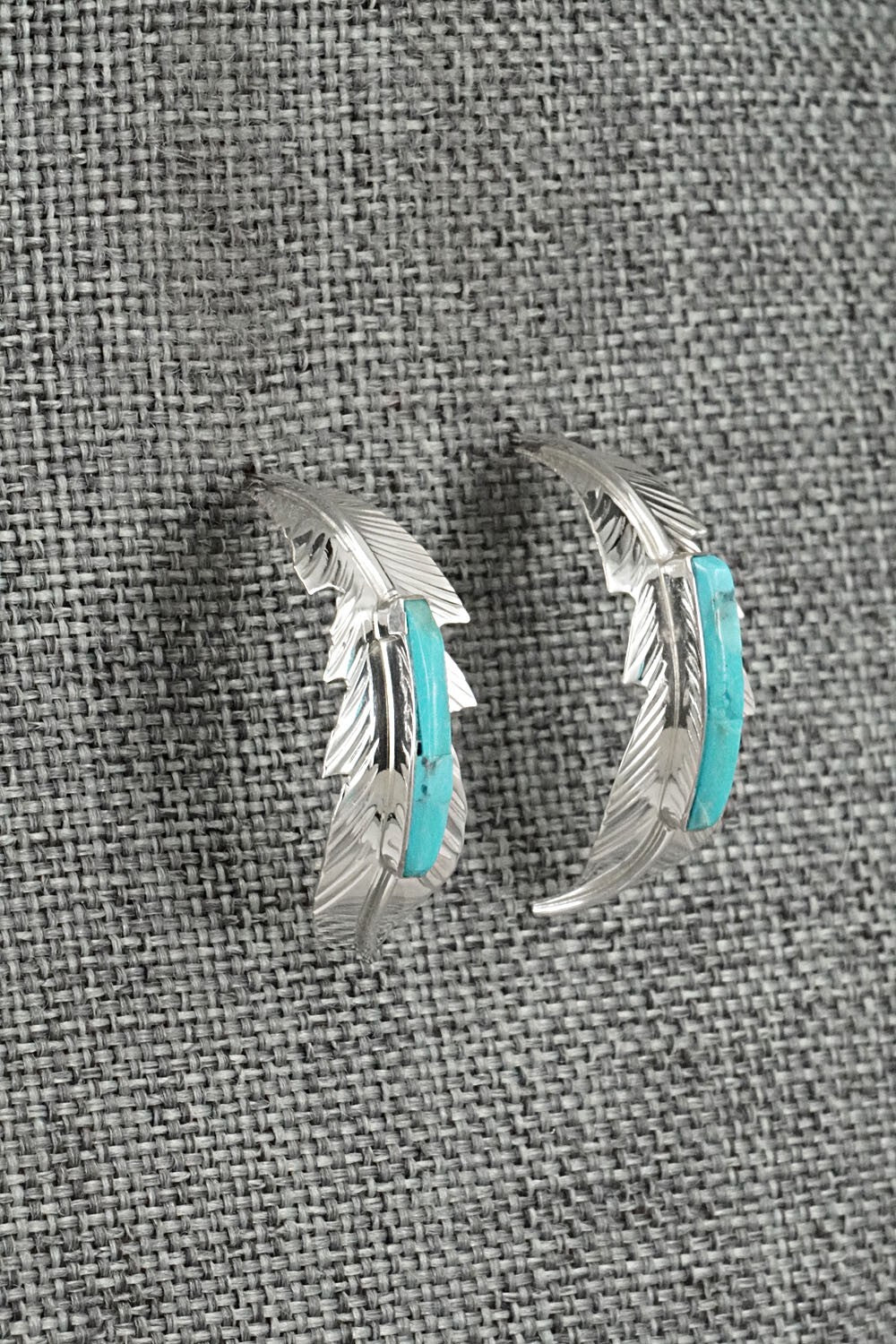 Turquoise & Sterling Silver Earrings - Alan Barney